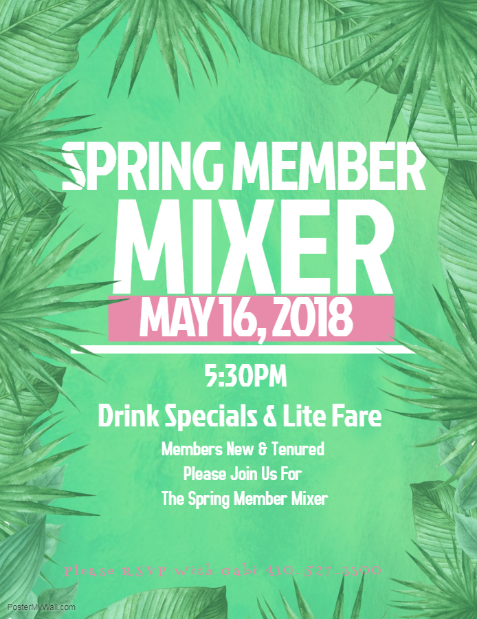 Spring Member Mixer Hunt Valley Country Club 20180516